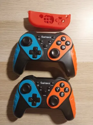 2 Mandos de Switch + Funda Roja joy-con