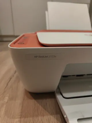 Impresora HP Todo en Uno Naranja/Blanca