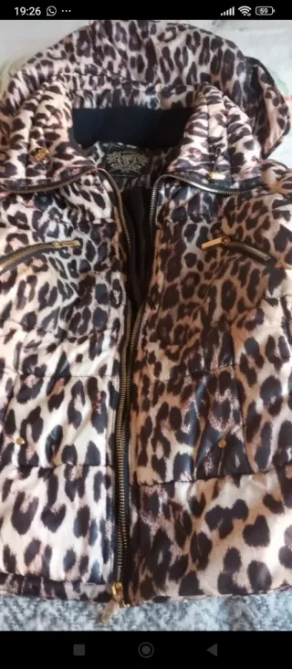Plumífero Morgan estampado leopardo