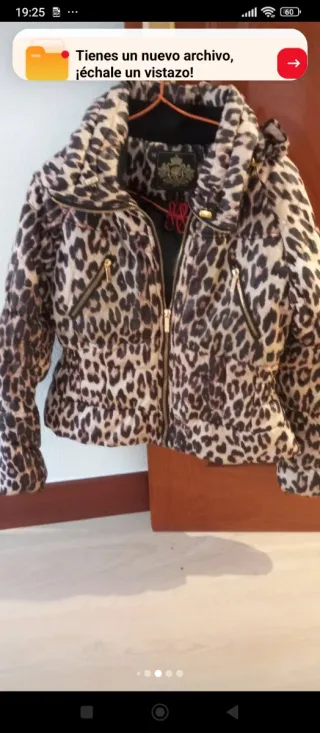 Plumífero Morgan estampado leopardo