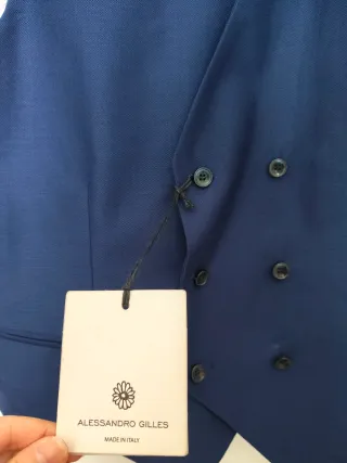 Gilet Panciotto Alessandro Gilles Blu