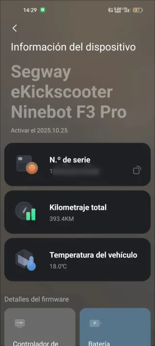 Patinete Eléctrico Segway Ninebot F3 Pro