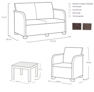 CONJUNTO MUEBLES DE JARDÍN 3