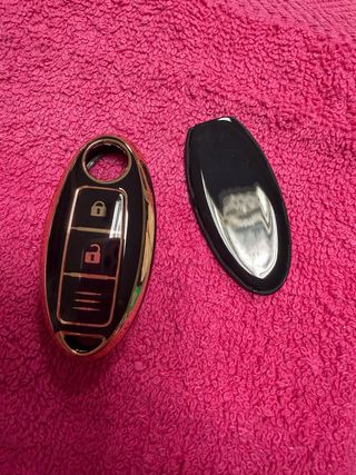 Funda Carcasa Llave Coche Negra y Dorada