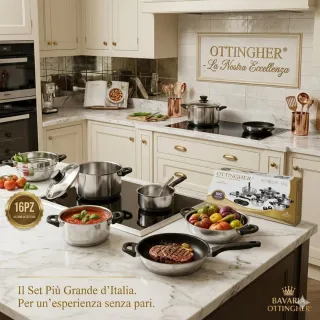 Batteria Pentole Ottingher Inox 16pz