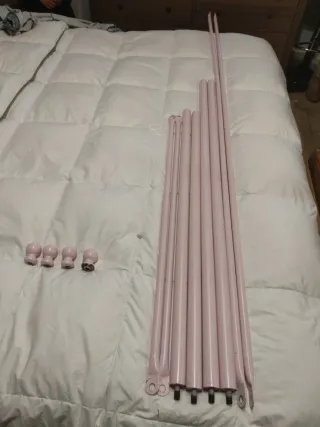 Cama con dosel Maisons du Monde rosa