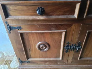 Mueble de madera rústico para entrada