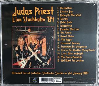 Judas Priest – Live Stockholm '84 CD New Maiden
