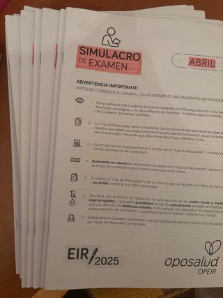 Simulacros EIR 2025