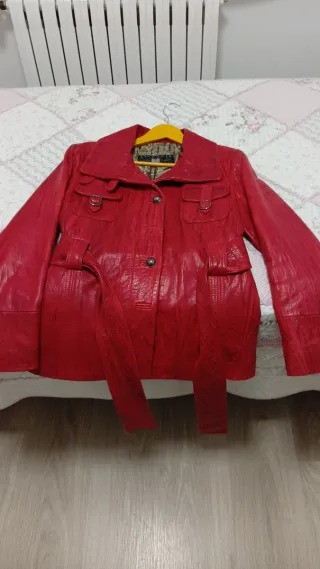 Chaqueta Piel Marc Fran Roja