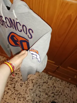 Sudadera Broncos 60 Gris Naranja