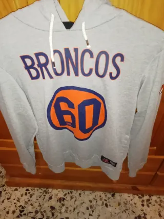 Sudadera Broncos 60 Gris Naranja