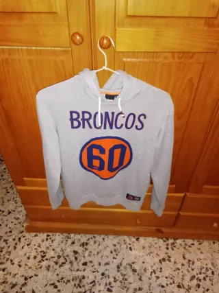 Sudadera Broncos 60 Gris Naranja