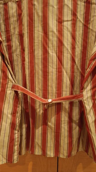 Camisa Zara Rayas Rojas y Beige