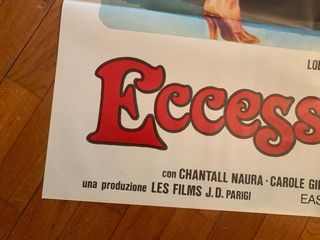 Manifesto originale film Eccessi Porno 2 fogli