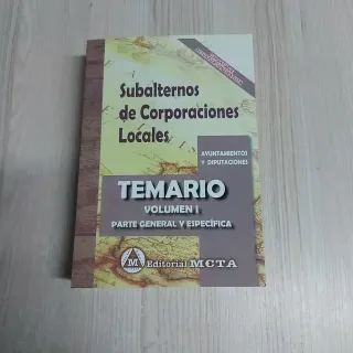 Temario de Subalternos de Corporaciones Locales