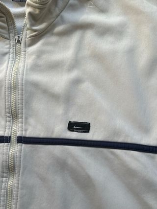 Cortavientos Nike Vintage Blanco y Negro