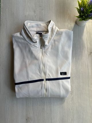 Cortavientos Nike Vintage Blanco y Negro