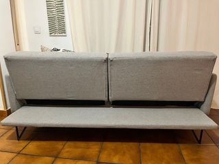 2 Sofás de 3 plazas convertible en cama