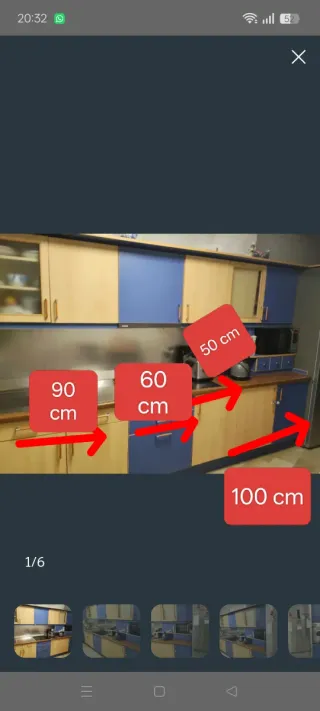cocina,horno, extractora y fregadero  incluido