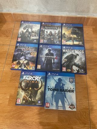 Lote 8 Juegos ps 4