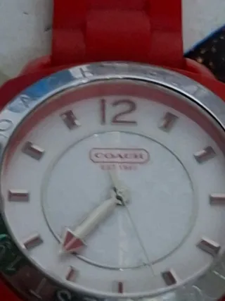 Orologio Coach Arancione Argento