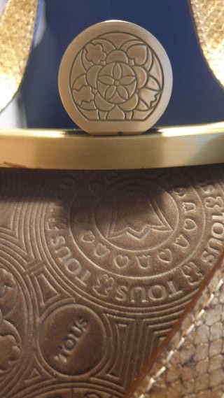 Bolso Tous Piel Marrón y Dorado. Único.