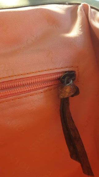 Bolso Tous Piel Marrón y Dorado. Único.