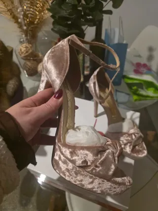 Zapatos Magrit fiesta terciopelo plataforma