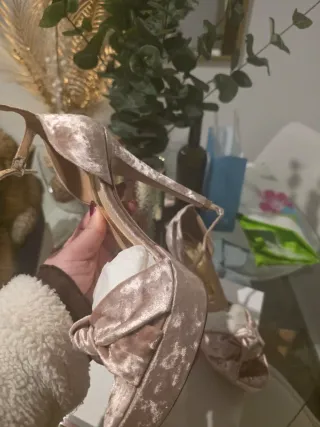 Zapatos Magrit fiesta terciopelo plataforma