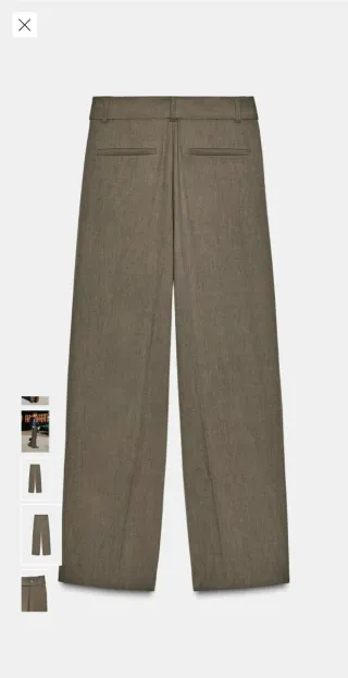 Pantalón Zara pliegues cinturón