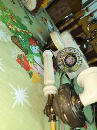 Teléfono antiguo de disco, funciona perfecto