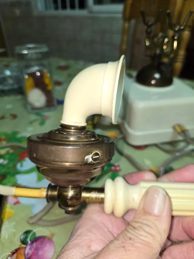 Teléfono antiguo de disco, funciona perfecto