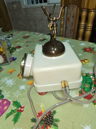 Teléfono antiguo de disco, funciona perfecto