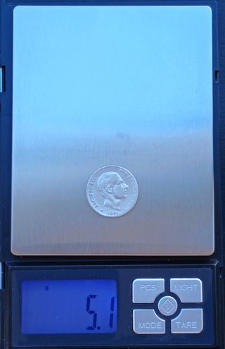 20 Centavos de Peso 1884 Manila ¡Plata! (Alf.XII)