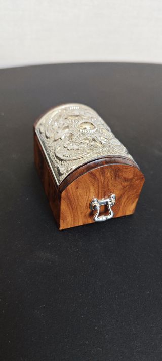 Cofanetto portagioie cassa forte legno