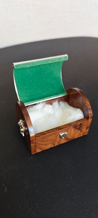 Cofanetto portagioie cassa forte legno