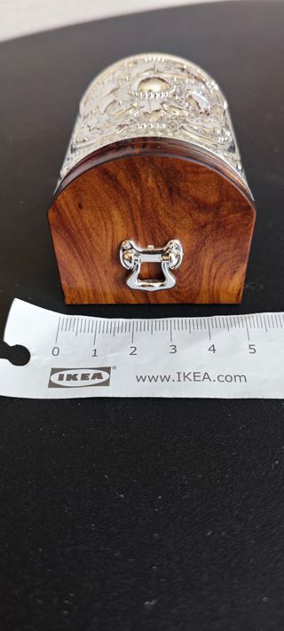 Cofanetto portagioie cassa forte legno