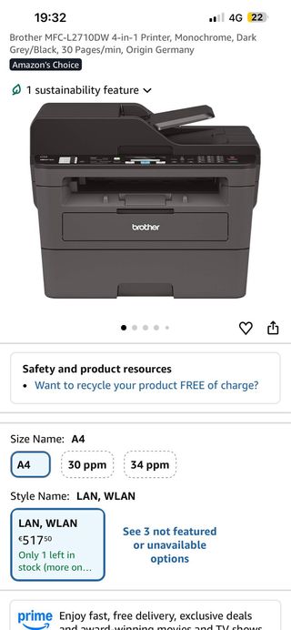 Impresora y Scanner Brother MFC-L2710DW