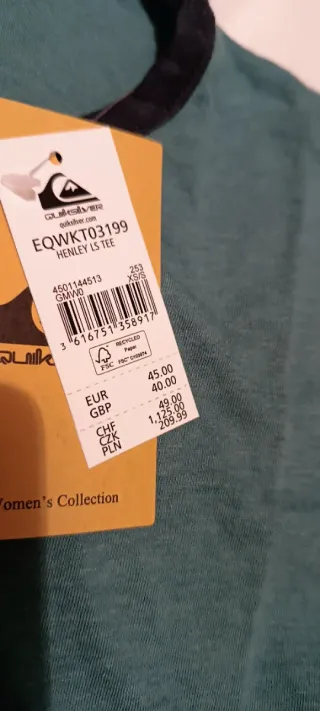 Camiseta Quiksilver Oversize Mujer