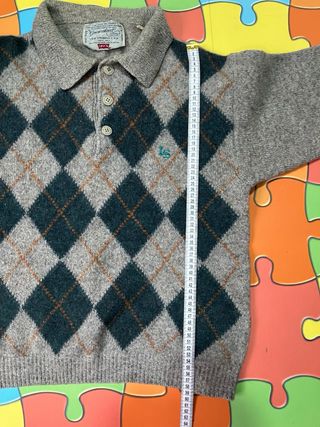 Sudadera Burberry Gris y Verde Talla M