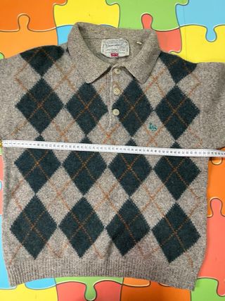 Sudadera Burberry Gris y Verde Talla M