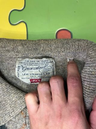 Sudadera Burberry Gris y Verde Talla M