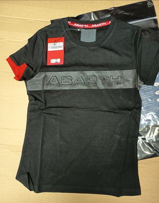 Camiseta Abarth Negra y Roja Mujer