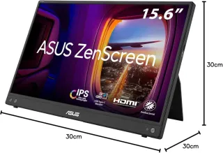 Monitor Portátil ASUS ZenScreen 15.6 Negro