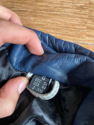 Chaqueta de piel 100% cabrino estilo vintage