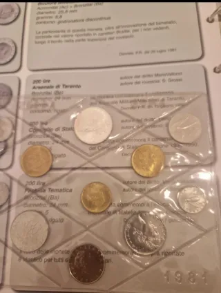 Lotto Monete Lira Italiana