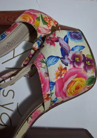 Sandali donna fantasia floreale