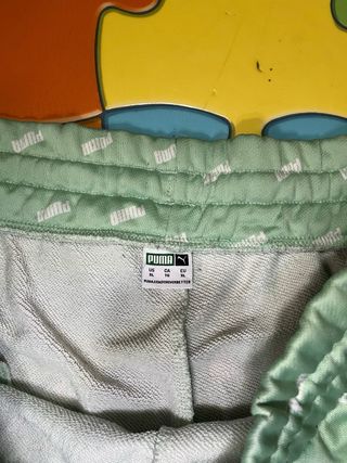 Pantalones Puma Verde y Negro