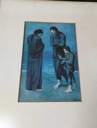 PABLO PICASSO - LA TRAGEDIA - REPRODUCCION 1960